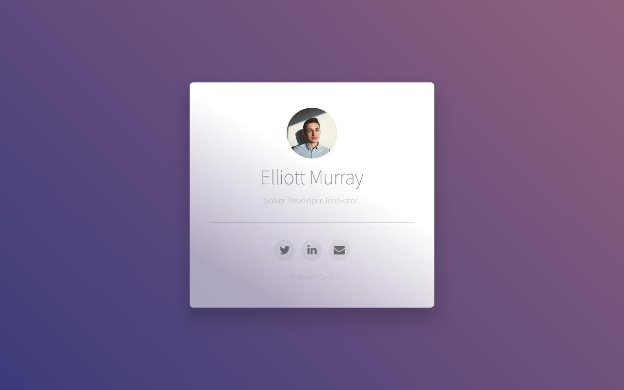 Carrd profile picture for @elliott